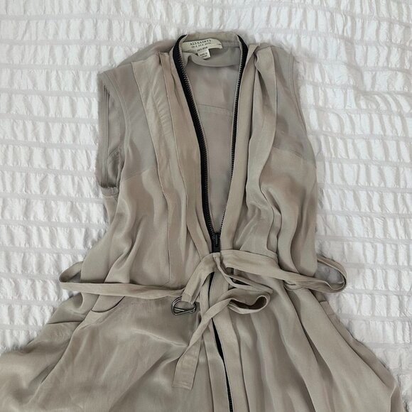 All Saints Lewis Lew Silk Dress - Picture 4 of 6